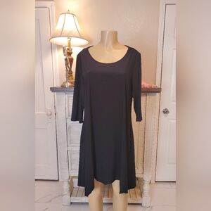 IC By Connie K Size L Elegant Black Women's Dress